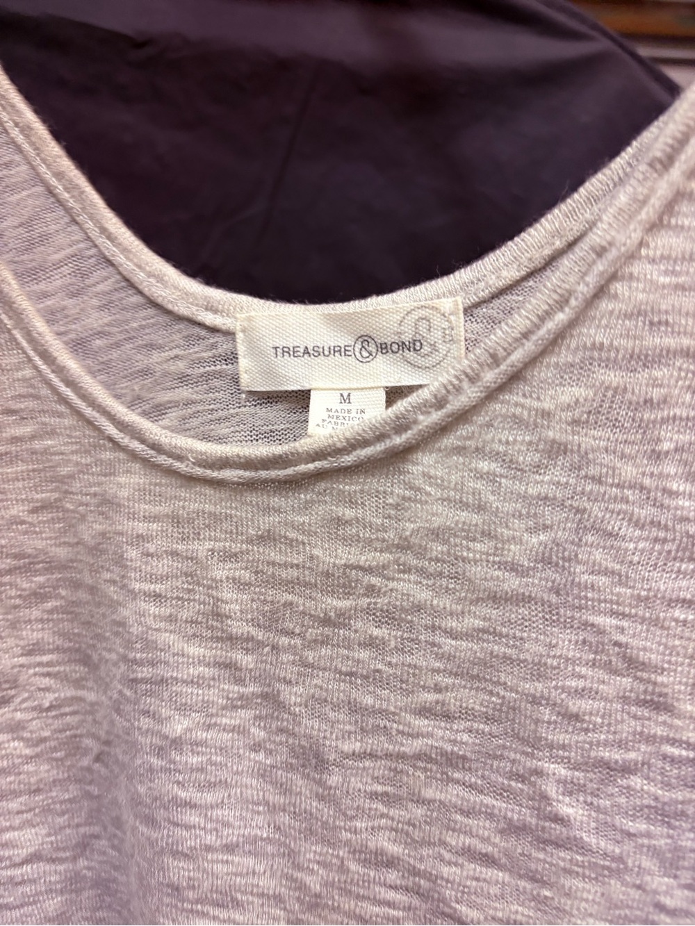 Treasure & Bond Light Beige Scoop Tank Top - Picture 2 of 4
